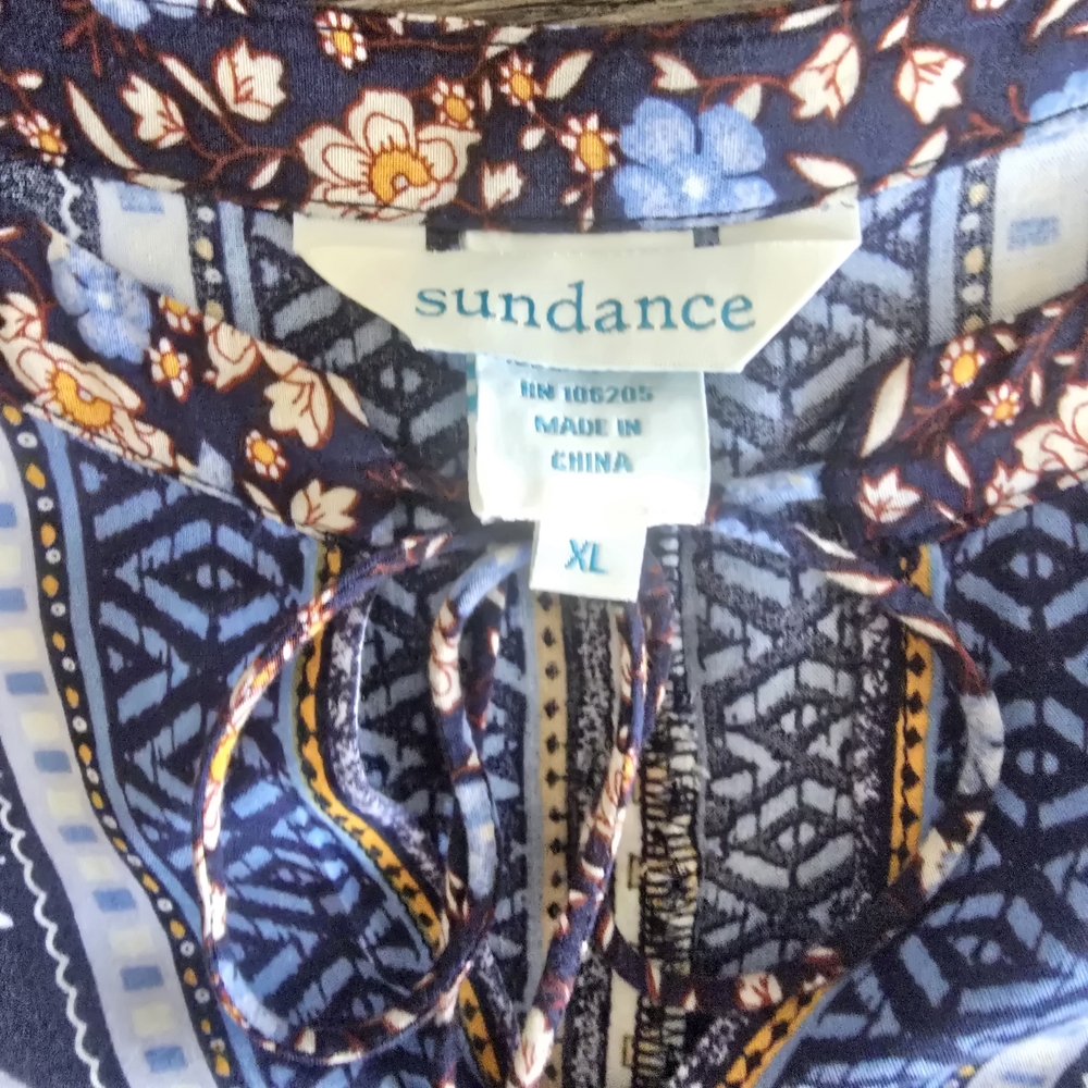 Sundance Simona Patchwork Boho Peasant Floral Min… - image 4